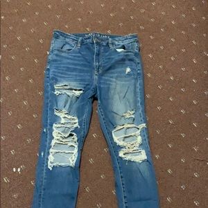 Ripped American eagle jeans